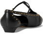 Valkie Studded Kitten Heel T-strap Flat Mule