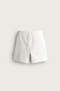 Zara УДОБНЫЕ ШОРТЫ-БЕРМУДЫ кремового ЦВЕТА С ТЕКСТУРНЫМ РИСУНКОМ