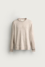 Zara СВИТЕР REGULAR FIT ИЗ 100% КАШЕМИРА кремового цвета / мелированного цвета