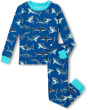 Hatley Kids Хлопковая пижама с рисунком Акулы (для малышей / Маленьких детей / больших детей)
