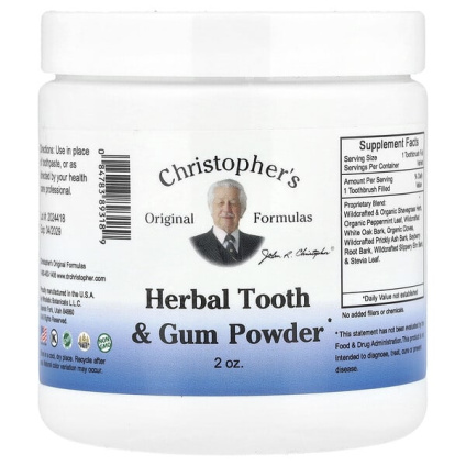 Christophers Original Formulas, порошок для зубов и дёсен на основе трав, 56,7 г (2 унции)