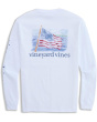 Painted Shining Sea Flag Long Sleeve Tee