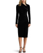Ruched Velvet Asymmetrical Dress