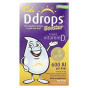 Ddrops, Kids, Booster, органический жидкий витамин D3, 15 мкг (600 МЕ), 2,8 мл (0,09 жидк. унции)