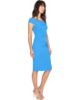 Cowl Side Rusched Sheath Dress