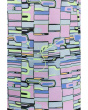 Geometric Blur Print Sleeveess Top
