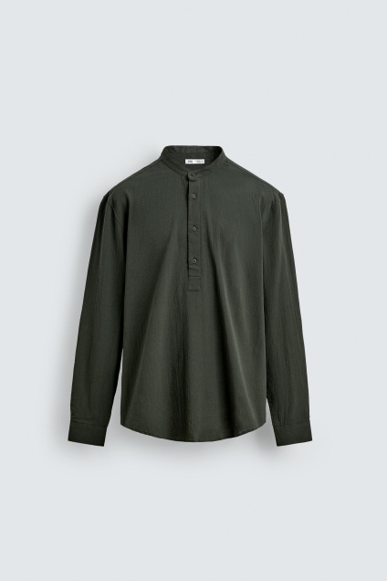 Zara РУБАШКА-ПОЛО С ЭФФЕКТОМ СКЛАДОК 498569944-507-2