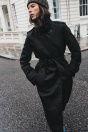 Zara Плащ С ПОЯСОМ ВОДООТТАЛКИВАЮЩИЙ ZW COLLECTION черный