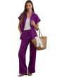 Linen Wide-Leg Pants