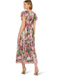 Floral Metallic Crinkle Gown