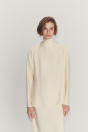 Zara Атласная БЛУЗКА С ЗАВЯЗКАМИ цвета слоновой кости ZW COLLECTION