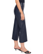 Faux Leather Cropped Wide Leg