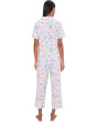 Short Sleeve Cropped Cotton Knit Pajama Set