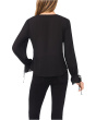 V-Neck Button Front Long Sleeve Top