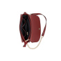 Tasche m. dekorativer Panzerketten-Applikation, kirsche