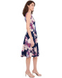 Sleeveless Floral Fit And Flare