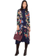 The Janie Favorite Hankerchief Hem Mock Neck Dress