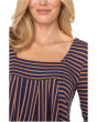 Long Sleeve Square Neck Knit Top