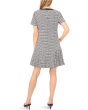 Pleated Box Combo Bow Dress