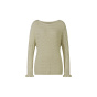 Ajourpullover m. Volants, sand