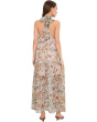 Drop Waist High Collar Sleeveless Maxi