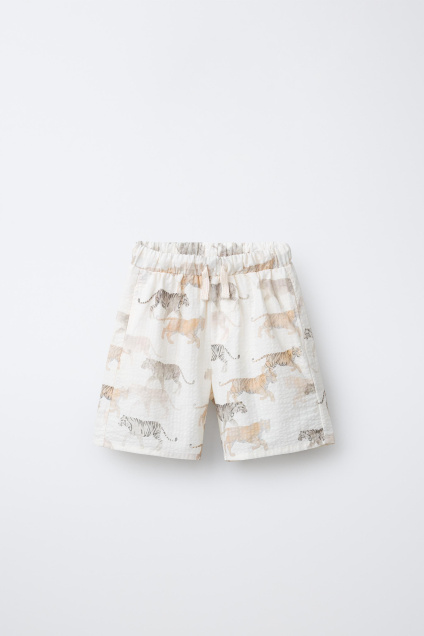 Zara ШОРТЫ-БЕРМУДЫ С РИСУНКОМ ЖИВОТНЫХ 496905793-052-18