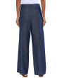 Lightweight Organic Cotton Denim High-Waisted Full Length Trousers