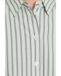 Striped Oversized Button Down Dolman