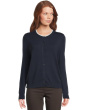 Modal Knits - Button Front Cardigan with Double Layer Neck Detail
