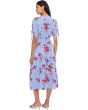 Ruched Short Sleeve Smocked Waist Tiered Maxi Dress
