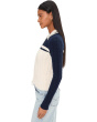Colorblock Kerry Zip Cotton Boucle Cardigan