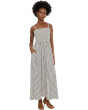 Smocked Tie Strap Maxi Dress