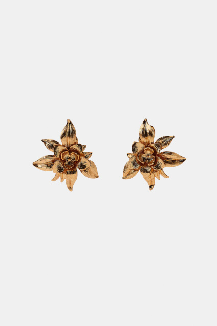 Zara СЕРЬГИ С ЦВЕТОЧНЫМ РЕЛЬЕФОМ 515268385-303-3