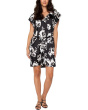 Flutter Sleeve Raglan Woven Dress