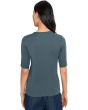 Organic Cotton Stretch Rib Crew Neck Top