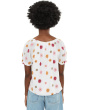 Short Sleeve Tie Neck Woven Top