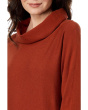 Modal Knit Cowl Neck 3/4 Sleeve Sweater