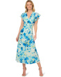 Printed Flutter Ankle Dress