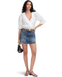 5 Pocket Postage Stamp Denim Mini In Croswell