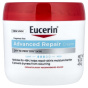 Eucerin, крем для интенсивного восстановления, для сухой и очень сухой кожи, без отдушек, 454 г (16 унций)