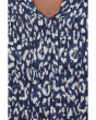 Leopard Sketch Smocked Top
