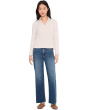 Petite Textured Tuck Stitch Knit Polo