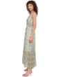 Sleeveless Smocked Waist Woven Maxi Dress