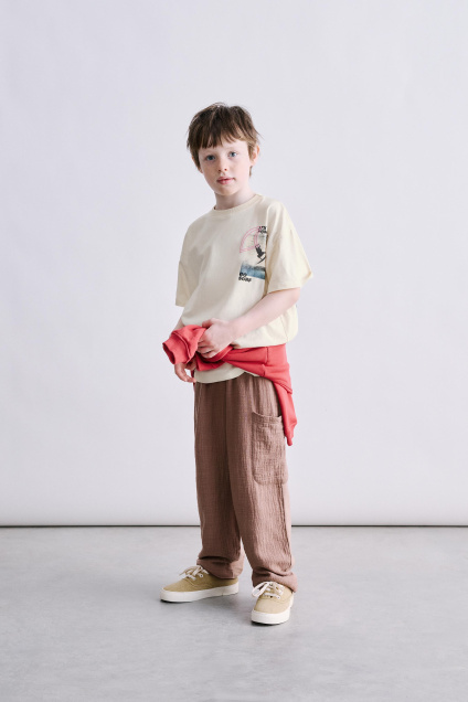 Zara БРЮКИ СО СТРУКТУРНЫМ РИСУНКОМ 527690709-676-18