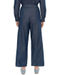 Lightweight Organic Cotton Denim Wide Ankle Pants