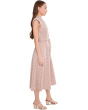 Sleeveless Linen Polka Dot Jacket Dress
