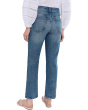 The Petite Longline Straight Jean in Pickett Wash