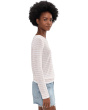 Cedar Linen Stripe Bateau Neck Sweater