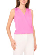 Wrap Front Sleeveless Blouse