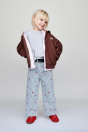 Zara ДЖИНСЫ-КЮЛОТЫ В ПОЛОСКУ С ВЫШИТЫМИ СЕРДЕЧКАМИ 517432415-400-18